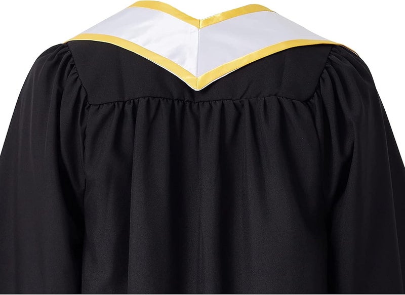SAMDEEMI Adult Plain Graduation Honor Stole Sash Angled End With Trim 72" Long - Image 2